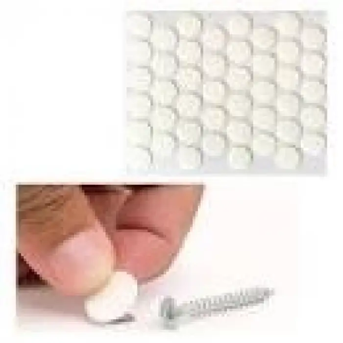 YAPIŞKAN TAPA(VİDA KAPATICI) BEYAZ (PKT-50 Lİ)