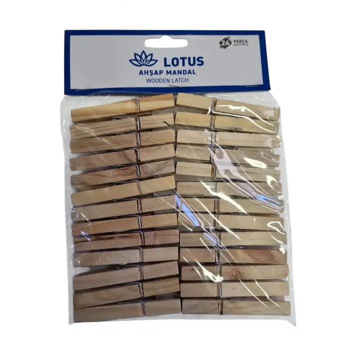 LOTUS AHŞAP MANDAL 24 LÜ LTS-MND43