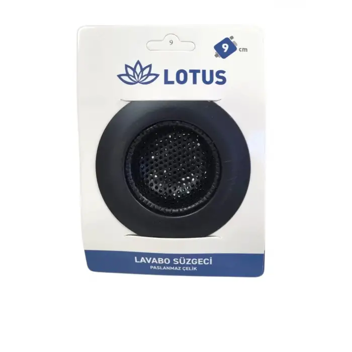 LOTUS LAVABO SÜZGECİ 9 CM SİYAH LTS-LS109