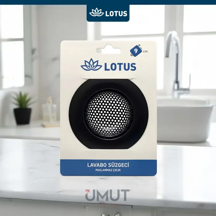 LOTUS LAVABO SÜZGECİ 9 CM SİYAH LTS-LS109