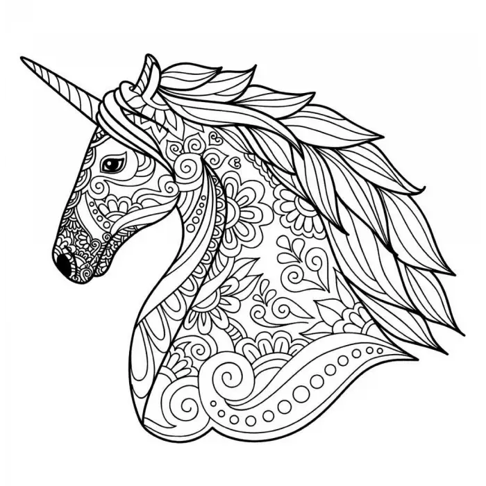 MANDALA UNİCORN BOYAMA