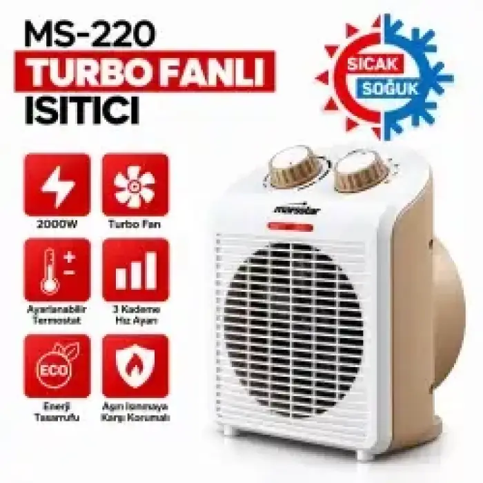 MARSSTAR FANLI ISITICI KUTU MS-220