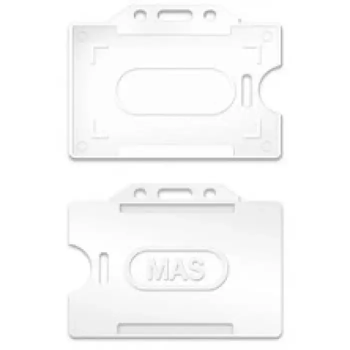 MAS KART MUHAFAZA PLS.YATAY BEYAZ 3520(PKT-50 Lİ)