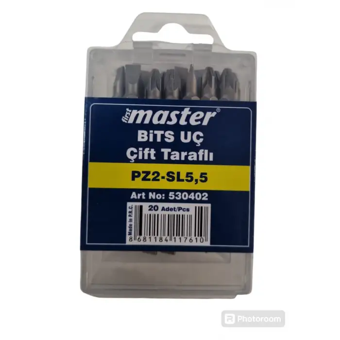 MASTER BİTS UÇ ÇİFT TAR.PZ2-SL5,5 530402(PK-20 Lİ)
