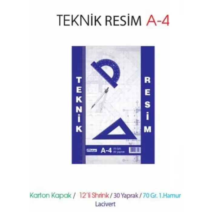 MCOLOR A4 TEKNİK RESİM DEF. 70 GR 30YP. (PKT-12Lİ)