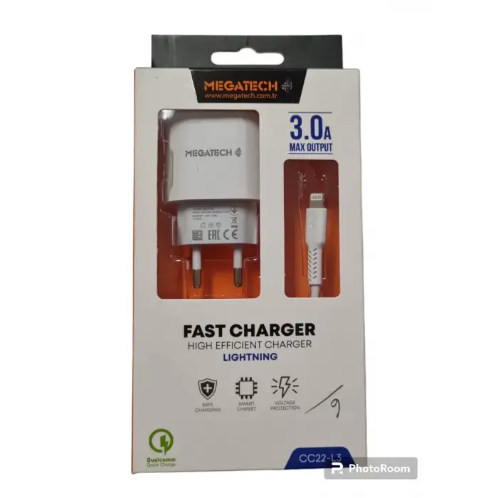 MEGATECH ECO ŞARJ ALETİ 3000A IPHONE (IOS)