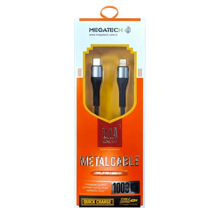 MEGATECH USB DATA KABLOSU 20 W TYPE-C PD