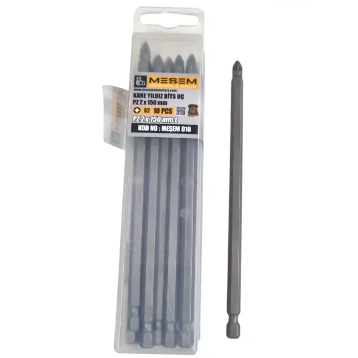 MEŞEM BİTS UÇ KARE YILDIZ PZ2X150 MM S2 010(PK-10)
