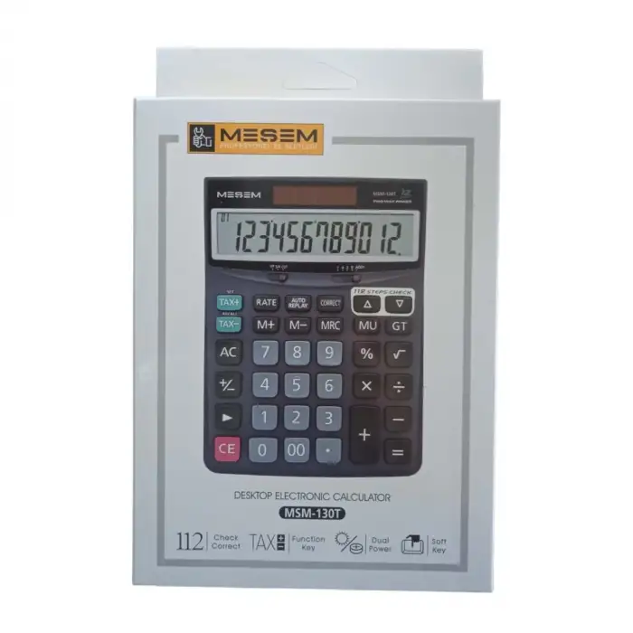 MEŞEM HESAP MAKİNESİ BÜYÜK MSM-130T