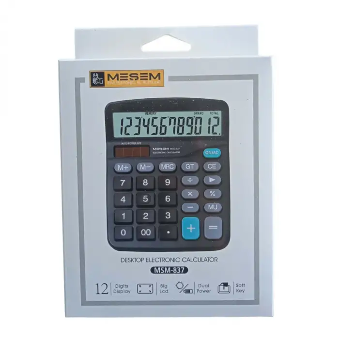 MEŞEM HESAP MAKİNESİ KÜÇÜK MSM-837