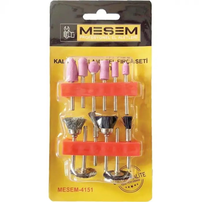 MEŞEM KALIPÇI TAŞLAMA TEL FIRÇA SETİ 12 PCS 4151