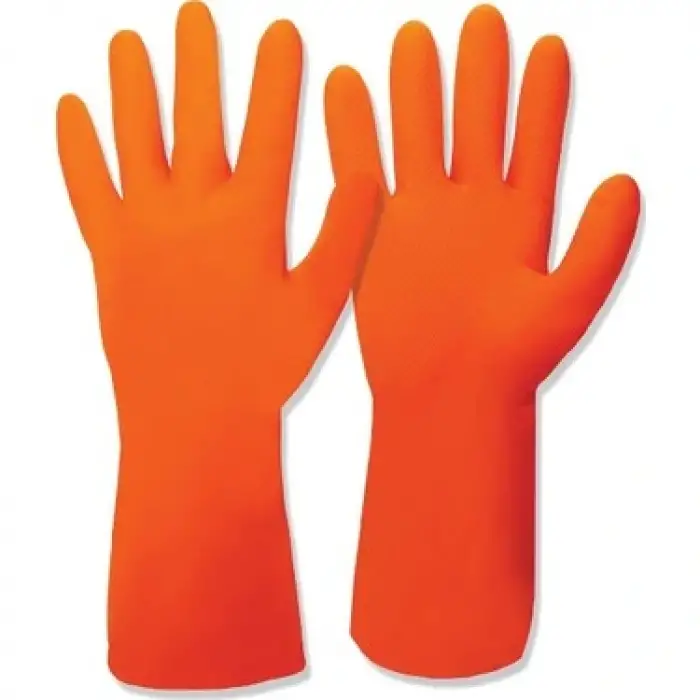 MEŞEM KAUÇUK ELDİVEN TURUNCU XL 8299 (PKT-12 Lİ)