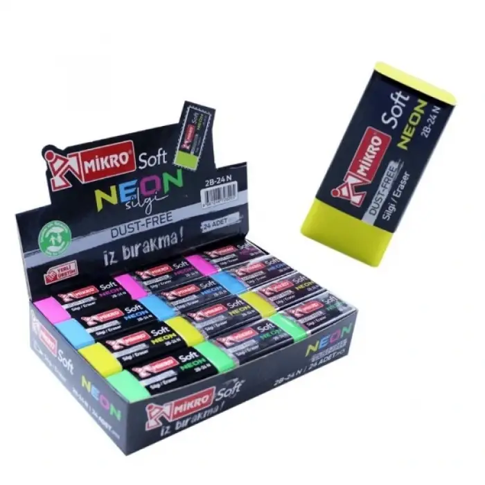 MİKRO 2B-24N NEON SOFT SİLGİ