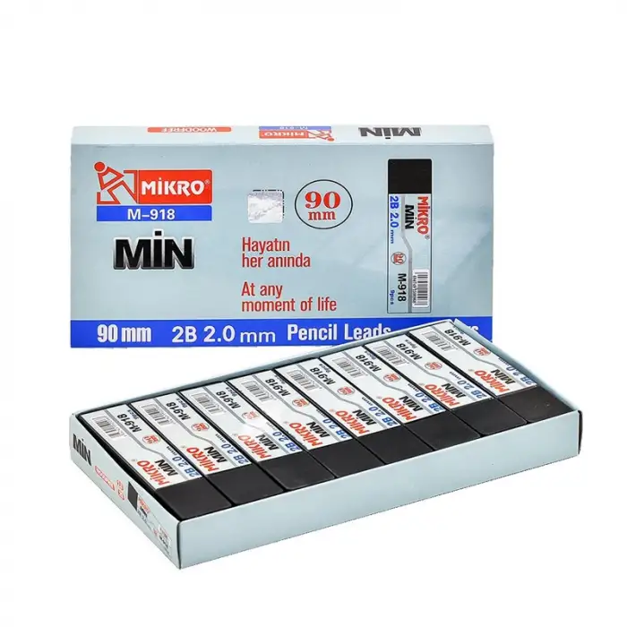 MİKRO KALEM UCU SİYAH M-918 2B 2MM (PKT-24 LÜ)