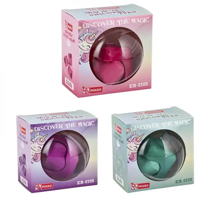 MİKRO MAGICAL UNICORNS TURN SİLGİ 18Lİ KIZ ER-5705