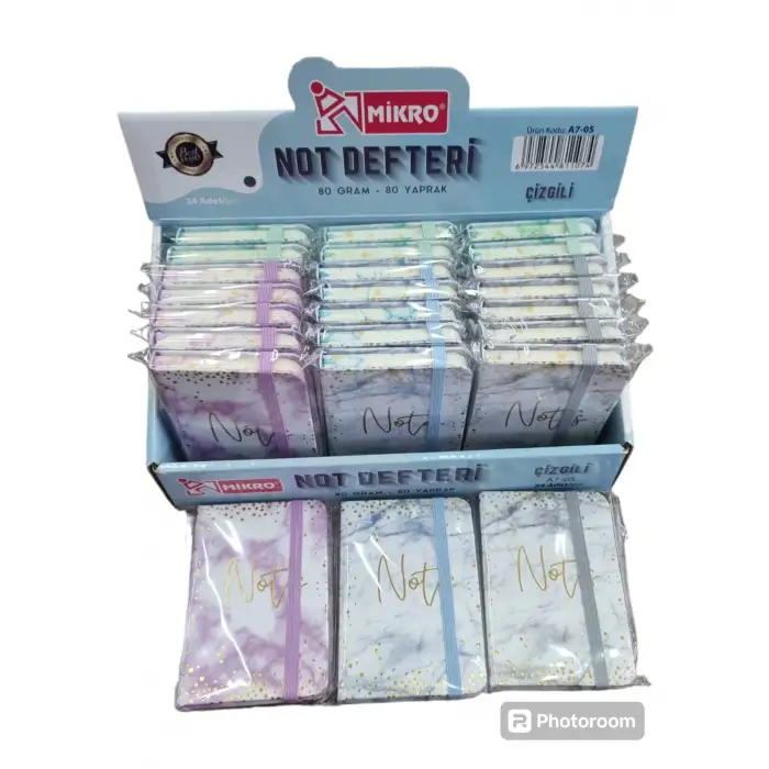 MİKRO NOT DEFTERİ ÇİZGİLİ 80 YP AY-05 (PKT-24 LÜ)