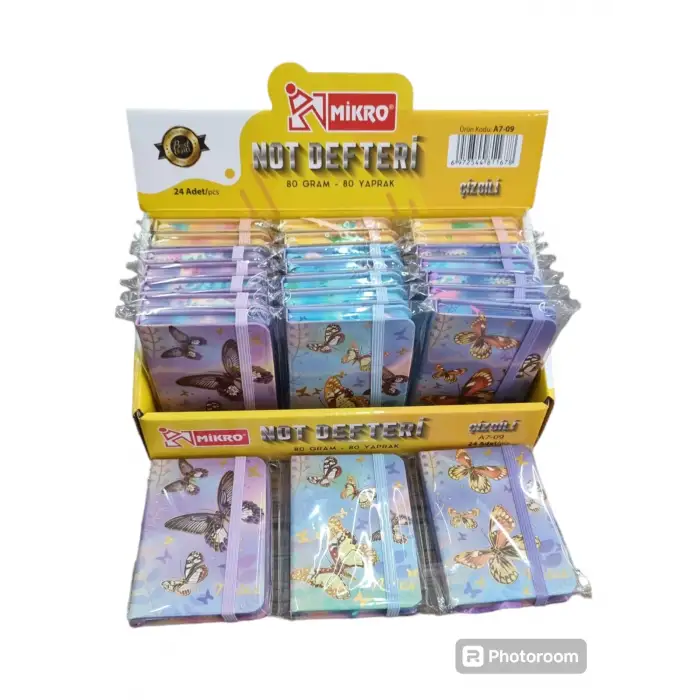 MİKRO NOT DEFTERİ ÇİZGİLİ 80 YP AY-09 (PKT-24 LÜ)