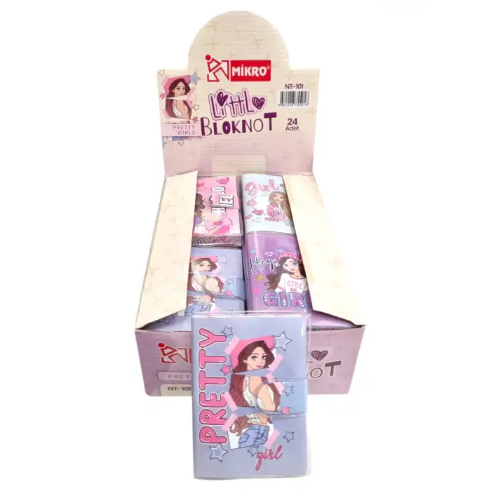 MİKRO NOT DEFTERİ PRETTY GIRLS NT-101 (PKT-24 LÜ)