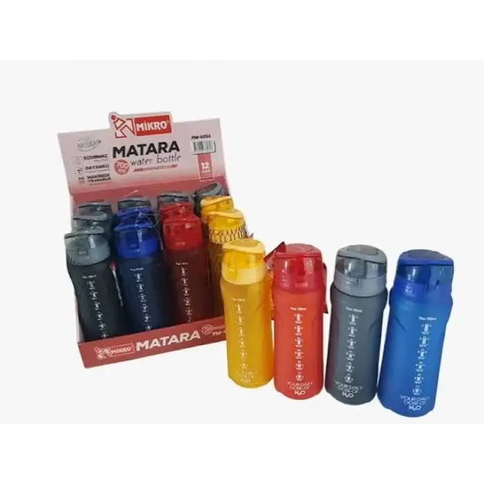 MİKRO WATER BOTTLE MATARA 700 ML PM-6054 (PK-12Lİ)