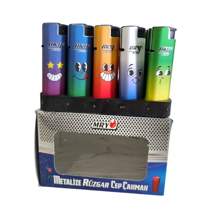 MRY METALİZE RÜZGAR CEP ÇAKMAĞI (PKT-30 LU)