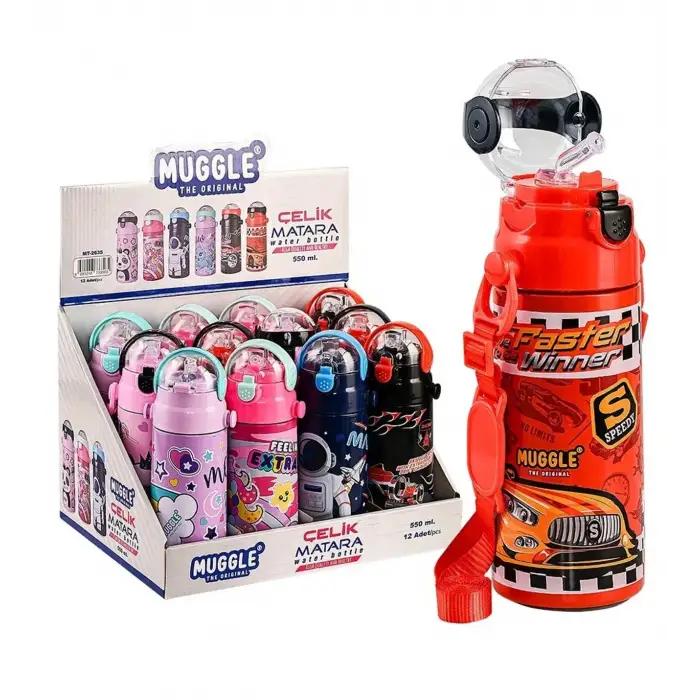 MUGGLE THE ORIGINAL ÇELİK MATARA 550 ML KOD:2635