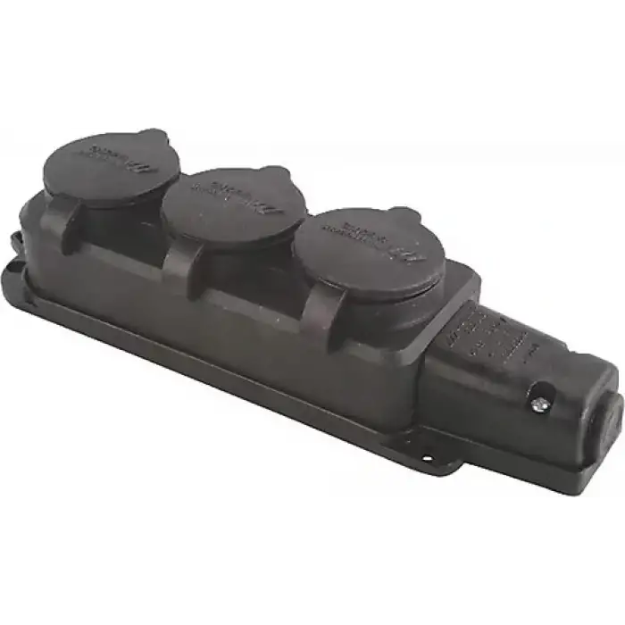 MUTLUSAN 1X16A MONAFAZE ÜÇLÜ GRUP PRİZ MUT-29/3 (KAUÇUK)