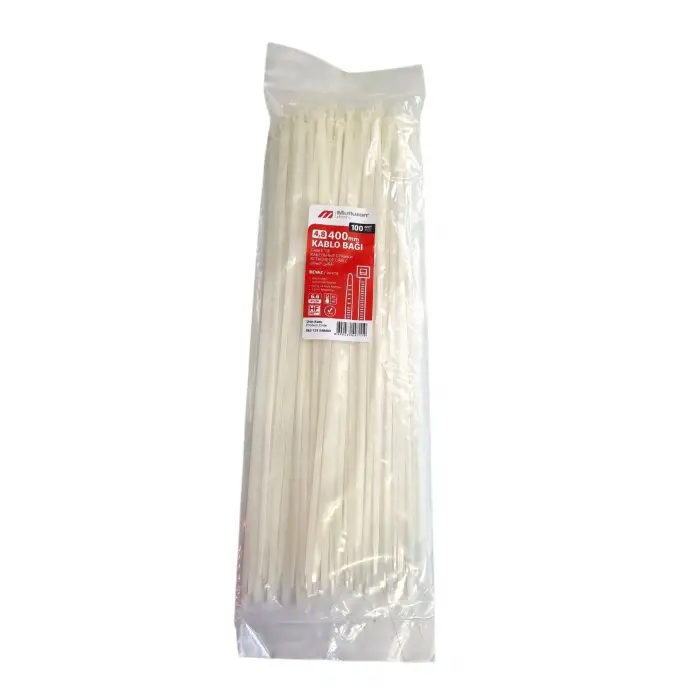 MUTLUSAN CIRT KELEPÇE (KABLO BAĞI)4,8 X400 100 LÜ