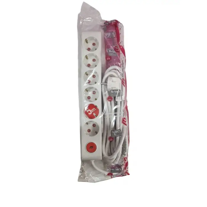 MUTLUSAN RI-TECH GRUP PRİZ 6 LI ANAHTARLI 5 MT