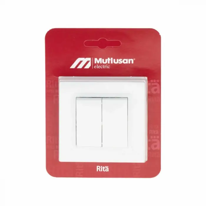 MUTLUSAN RİTA KOMÜTATÖR(VİDALI) BEYAZ BLİSTERLİ