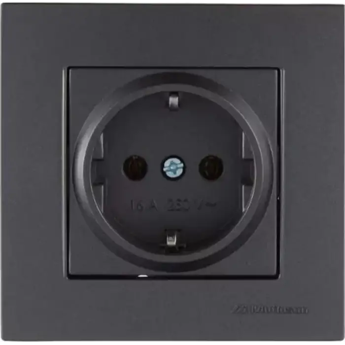 MUTLUSAN RİTA TEL.PRİZİ 1XRJ12 ANTRASİT BLİSTERLİ