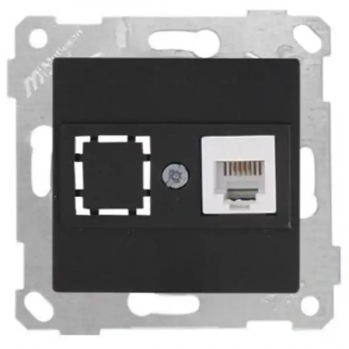 MUTLUSAN RİTA TEL.PRİZİ 1XRJ12 SİYAH BLİSTERLİ