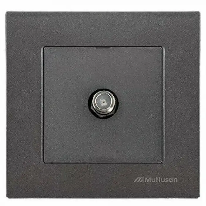 MUTLUSAN RİTA TV PRİZİ F DİŞİ FÜME BLİSTERLİ