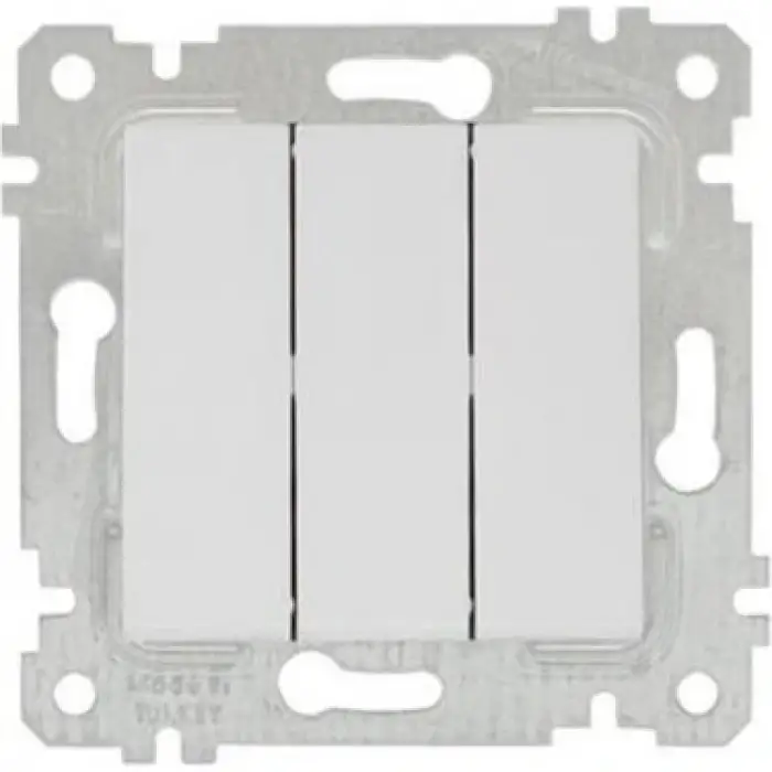 MUTLUSAN RİTA ÜÇLÜ ANAHTAR KLİPSLİ BEYAZ(PK-12 Lİ)