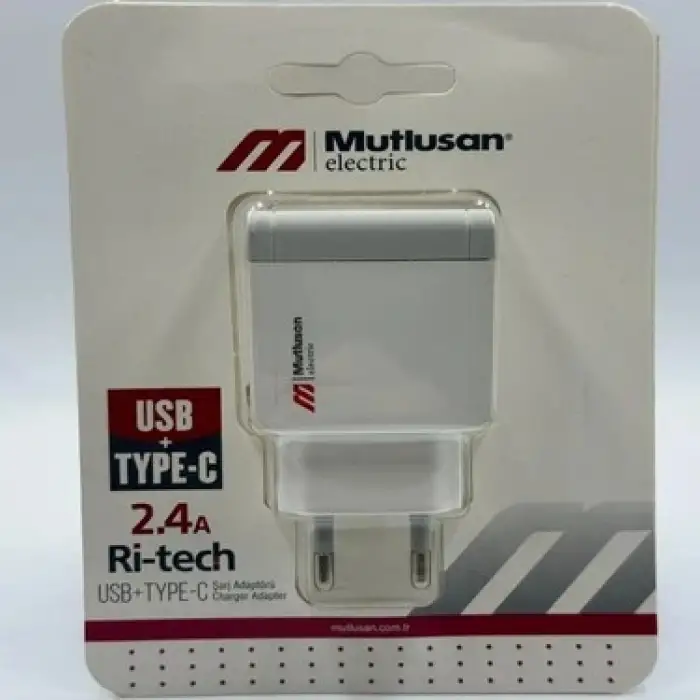MUTLUSAN USB TYPCE FİŞ ADAPTÖR 2.4 A