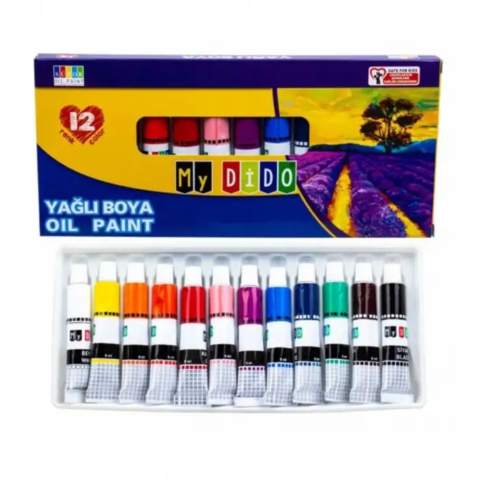 MYDİDO YAĞLI BOYA TÜP 12 RENK MY-74