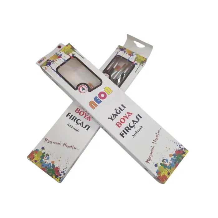 NEON YAĞLI BOYA FIRÇASI NO:4 HKD-0237 (PKT-12Lİ)