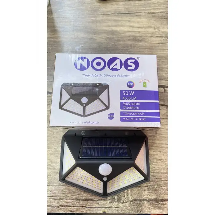 NOAS TİTAN SOLAR APLİK BEYAZ 50 W YL84-1001-S