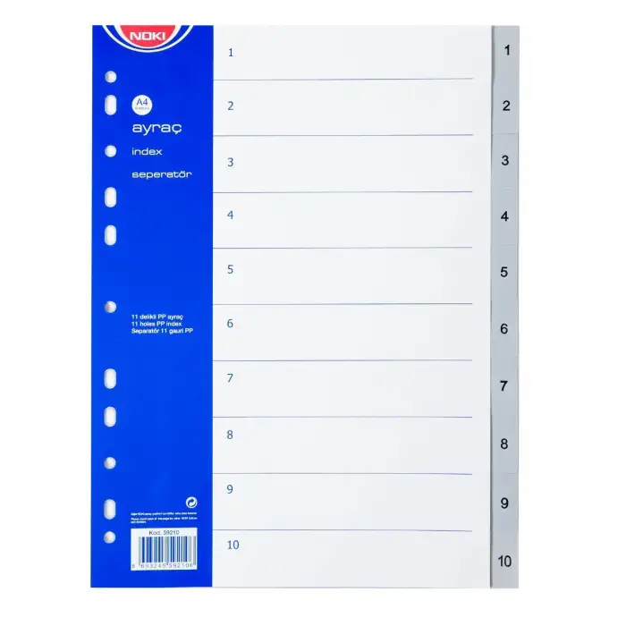 NOKİ SEPERATÖR 1-10 AYRAÇ İNDEX 59210