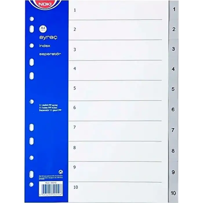 NOKİ SEPERATÖR 1-12 AYRAÇ İNDEX 59212