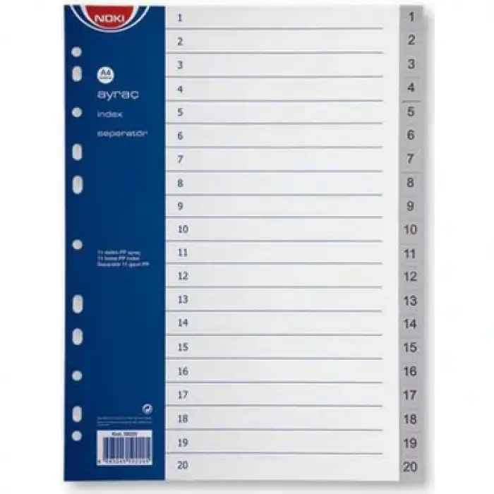 NOKİ SEPERATÖR 1-20 AYRAÇ İNDEX 59220