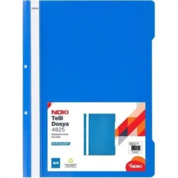 NOKİ TELLİ DOSYA A4 MAVİ