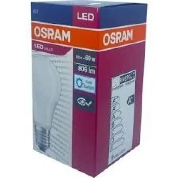 OSRAM VALUE LED AMPUL E27 8,5W BEYAZ (PK-10 LU)