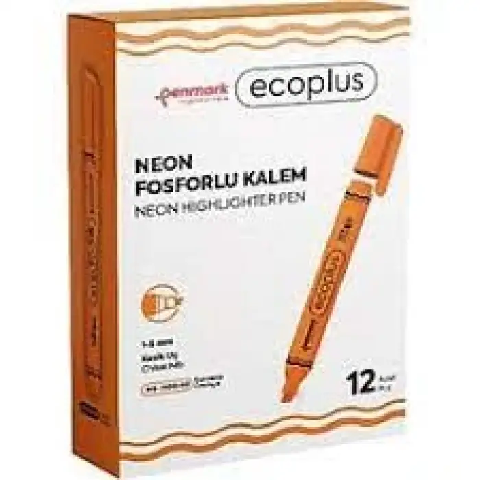 PENMARK FOSFORLU KALEM TURUNCU HS-1300-03(PK-12Lİ)
