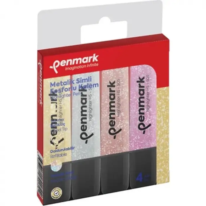 PENMARK FOS.KALEM METALİK SİMLİ HS-505-4S 4 LÜ