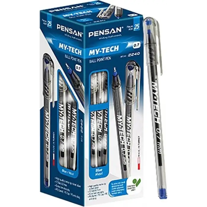 PENSAN MY TECH TÜK.KALEM 0.7 MM MAVİ 2240(PK-25Lİ)