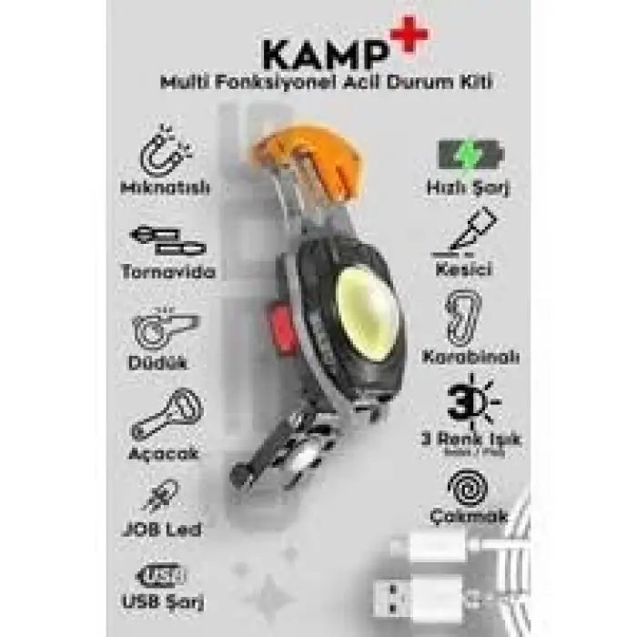 PETRIX ÇOK FONK.ACİL DURUM ŞARJLI LED IŞIK