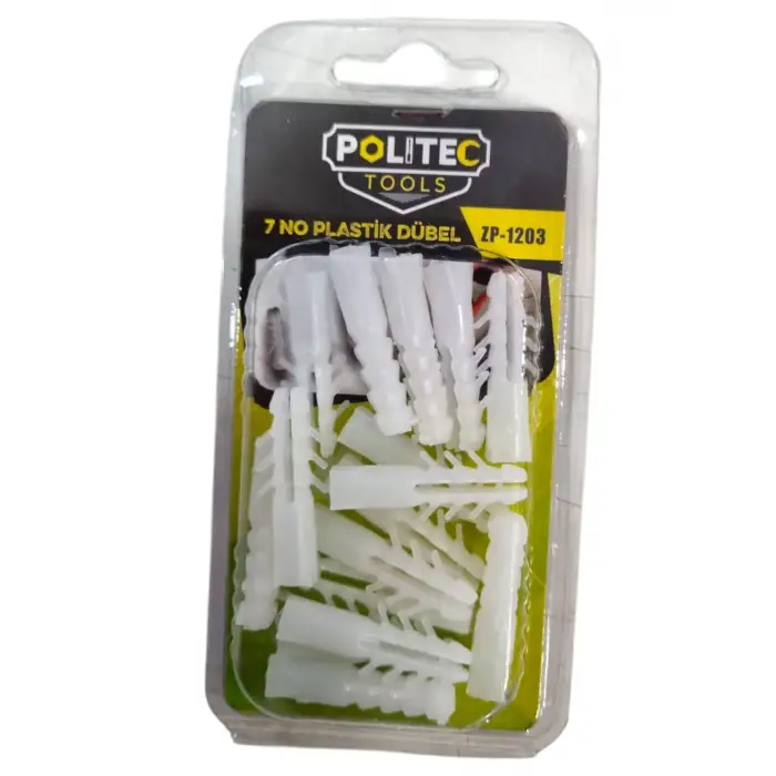 POLITEC VAKUMLU PLASTİK DÜBEL NO:7 ZP-1203