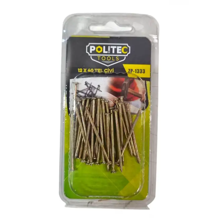 POLITEC VAKUMLU TEL ÇİVİ 12X40 ZP-1333