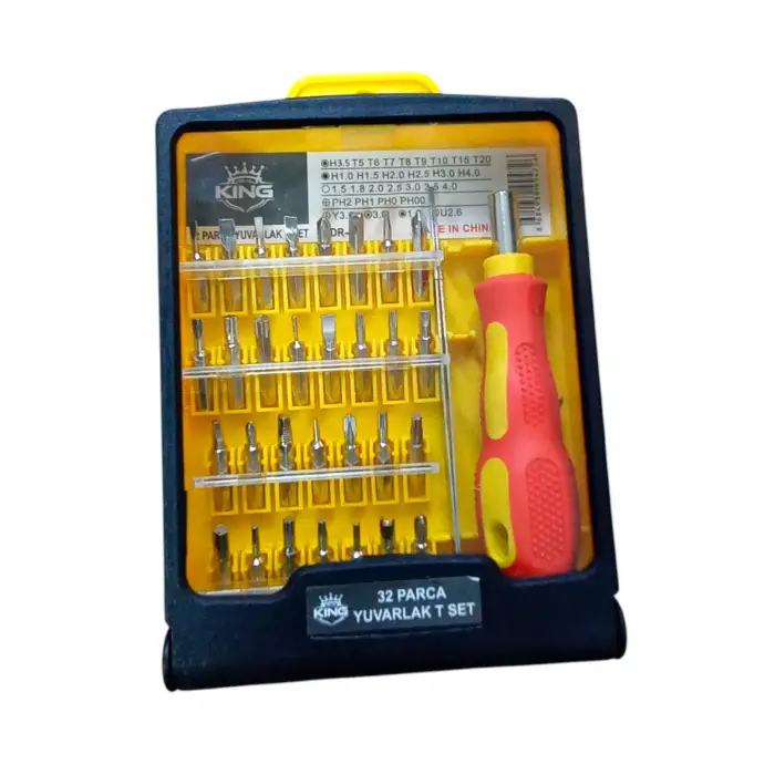 REAL KING YUVARLAK TORNAVİDA SET KARE 32 PARÇA TDR-472