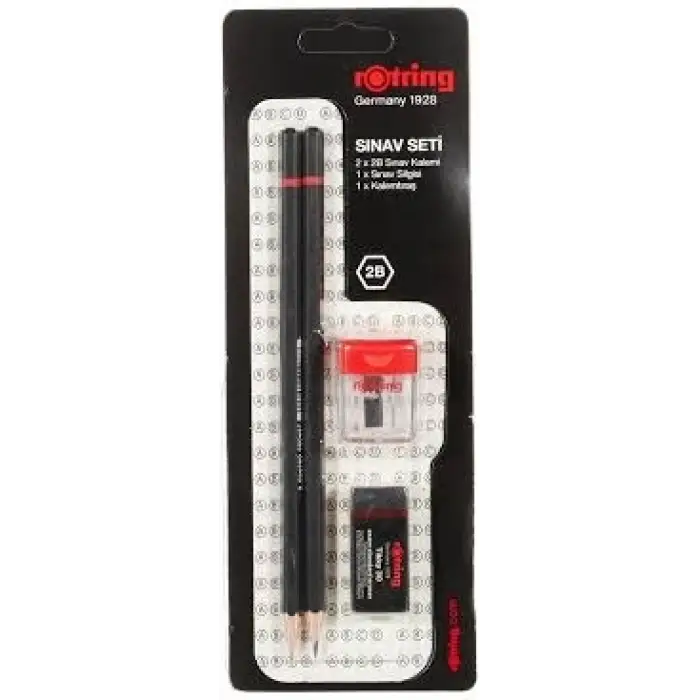ROTRİNG KURŞUN KALEM +SİLGİ +KALEMTRAŞ SINAV SETİ